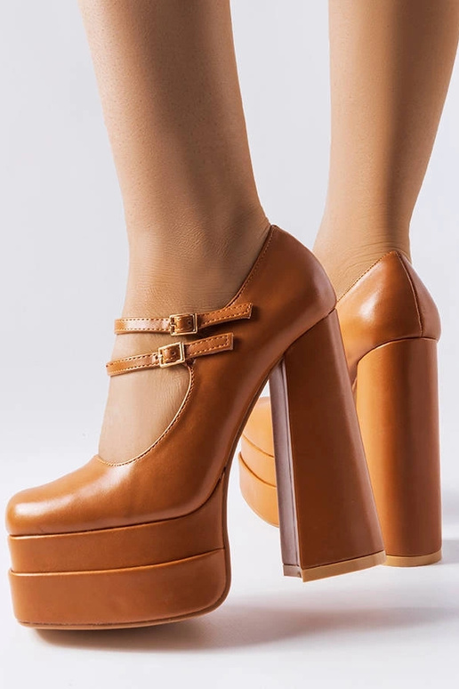 Braune Chouinard Pumps mit hohem Absatz Braune Chouinard Pumps mit hohem Absatz