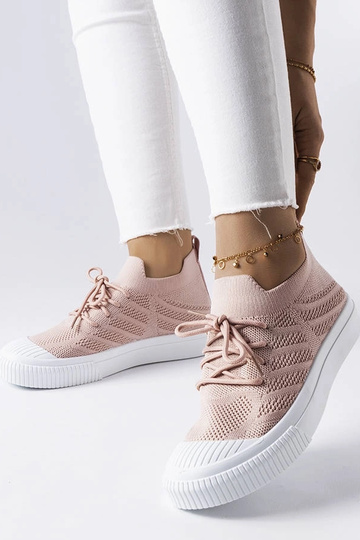 Rosa Schuhe aus elastischem...