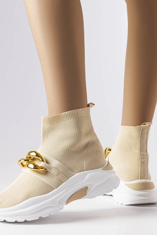 Beige Baptiste-Sneakers mit Kette Beige Baptiste-Sneakers mit Kette