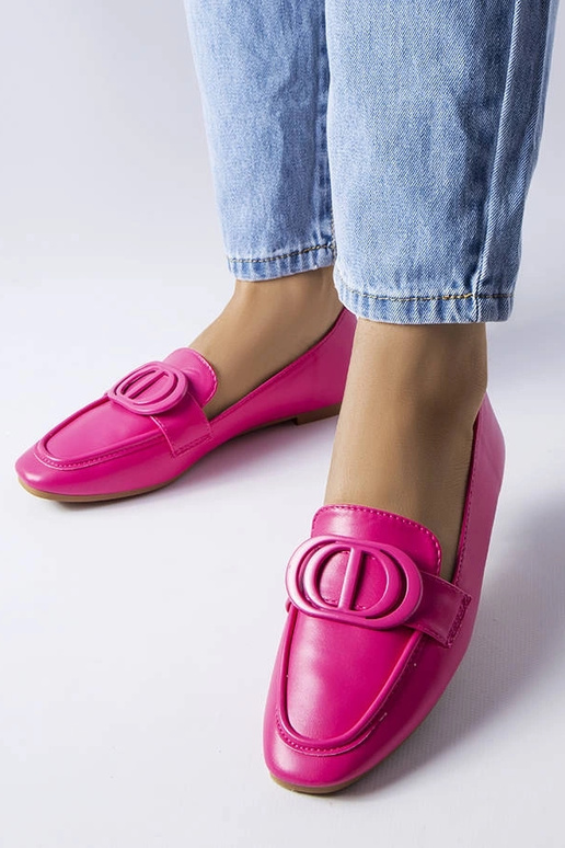 Rosa Loafer mit Poissonnier-Schnalle Rosa Loafer mit Poissonnier-Schnalle