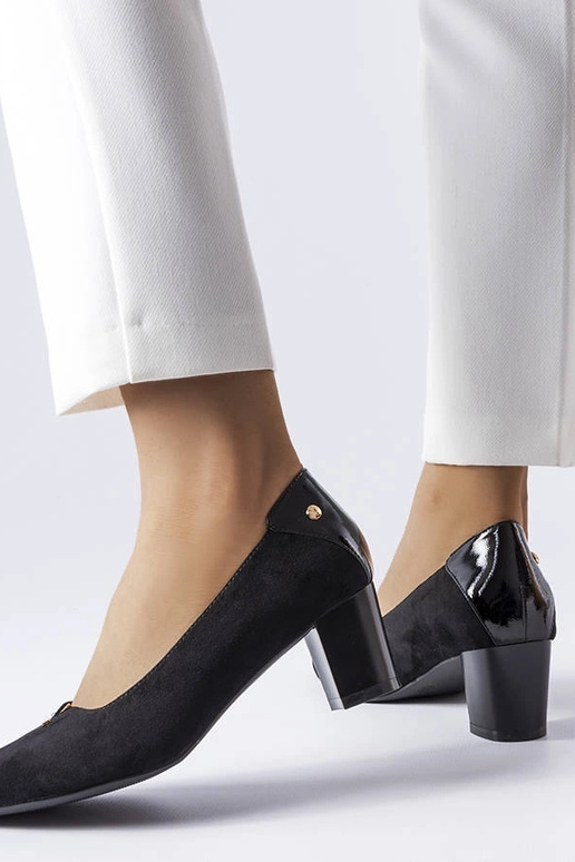 Schwarze elegante High Heels, „Vinceza"