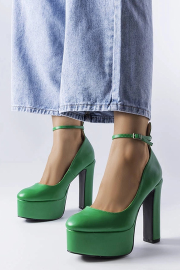 Grüne High Heel Pumps von Hervé