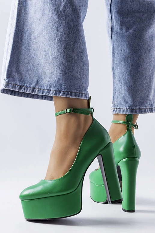 Grüne High Heel Pumps von Hervé Grüne High Heel Pumps von Hervé