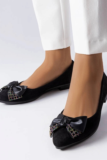 Schwarze Duval-Ballerinas...