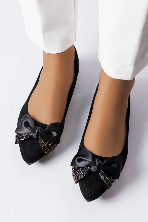 Schwarze Duval-Ballerinas mit spitzer... Schwarze Duval-Ballerinas mit spitzer...