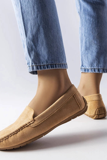 Beigefarbene Loafer mit... 2