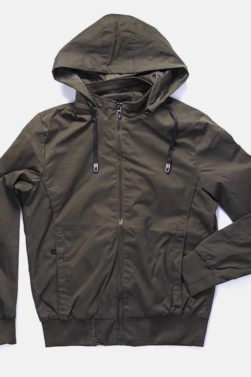 Grüne Brault Windjacke mit Kapuze für...