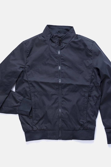 Marineblaue Stehkragenjacke für Herren von Desroches