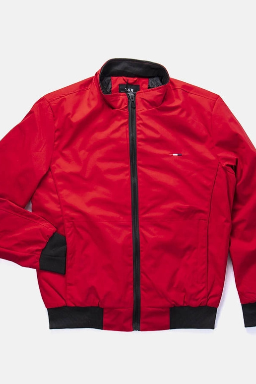 Rote Windjacke für Herren Boulé