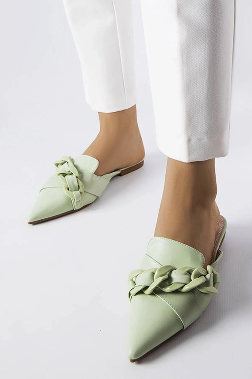 Grüne elegante Flip-Flops mit...