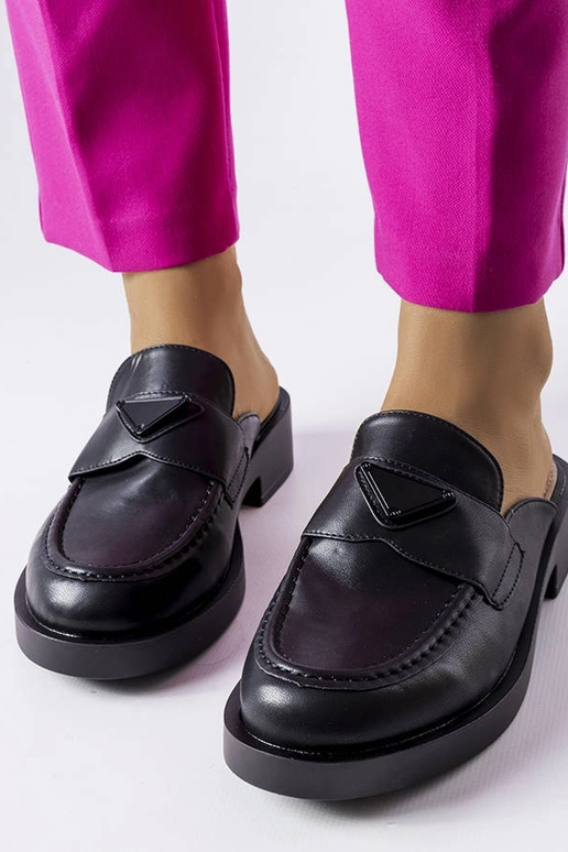 Schwarze Berkshire-Sandalen mit...