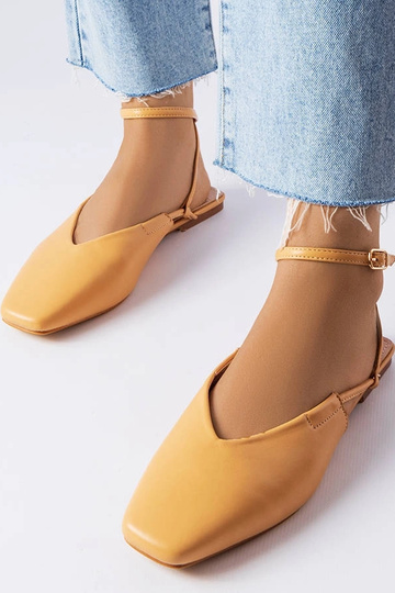 Beige Sandalen mit...