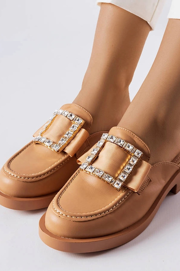 Braune Flip-Flops mit geschlossener Spitze Columbus 2