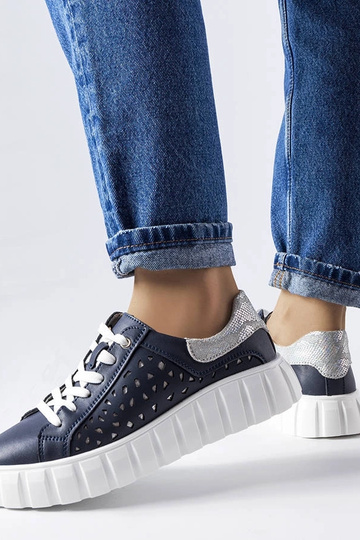 Dunkelblaue Sportschuhe mit... 2