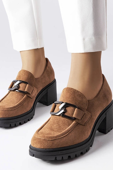 Braune High Heels mit...