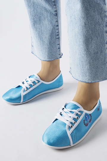 Blaue Woodstock Sneakers...
