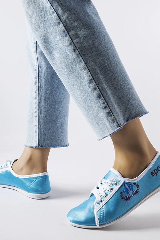 Blaue Woodstock Sneakers für Damen Blaue Woodstock Sneakers für Damen