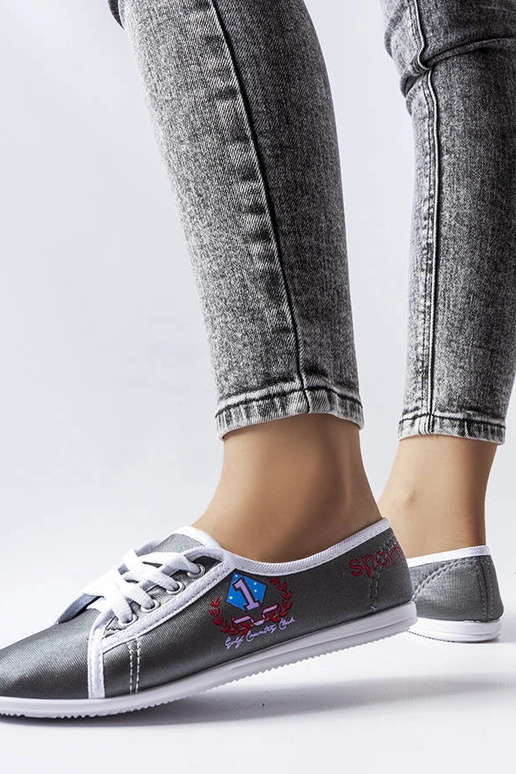 Graue Woodstock Sneakers für Damen Graue Woodstock Sneakers für Damen