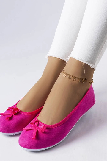 Ballerinas aus rosa Stoff von Gendron 2