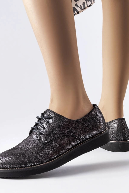 Cemetery – Schwarze Brokat-Schuhe mit... Cemetery – Schwarze Brokat-Schuhe mit...