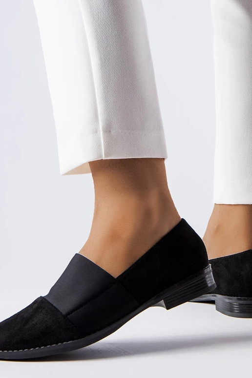 Schwarze flache Schuhe „Stoney“ Schwarze flache Schuhe „Stoney“