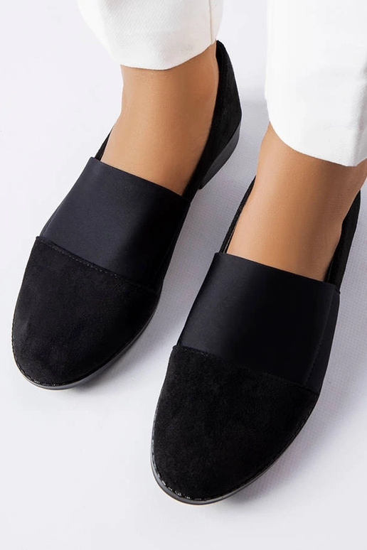 Schwarze flache Schuhe „Stoney“ Schwarze flache Schuhe „Stoney“