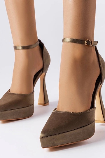 Olivgrüne High Heel Pumps Lowell