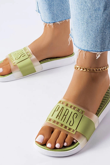 Grüne Flip-Flops „Paris“...