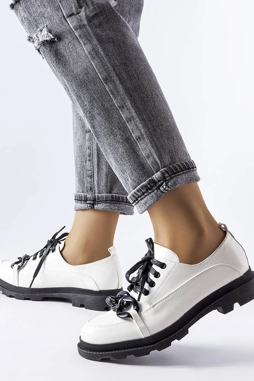 Weiße Kettenschuhe Allain Weiße Kettenschuhe Allain