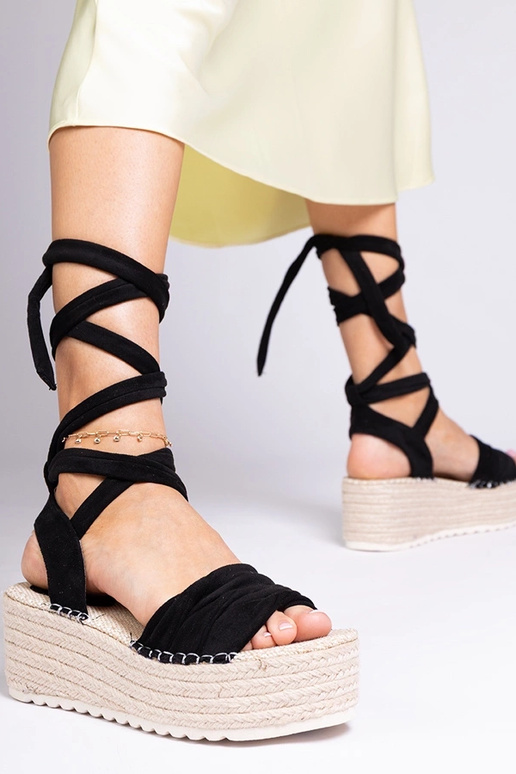 Schwarze Plateau-Espadrilles von Loiseau Schwarze Plateau-Espadrilles von Loiseau