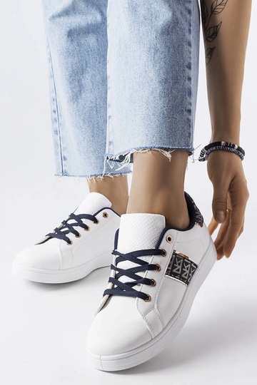 Weiße Sneaker mit verziertem Obermaterial Sauriol 2