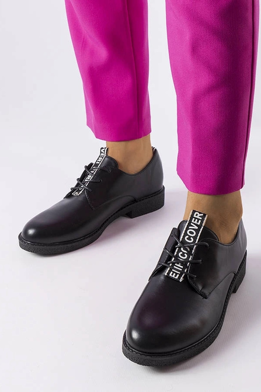 Schwarze Edmonton-Schnürschuhe Schwarze Edmonton-Schnürschuhe