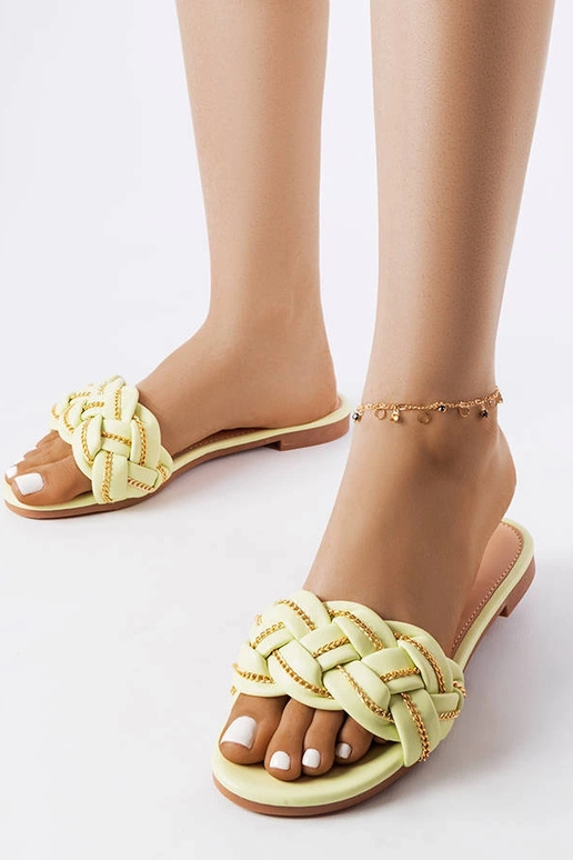 Grüne elegante Correra Flip-Flops