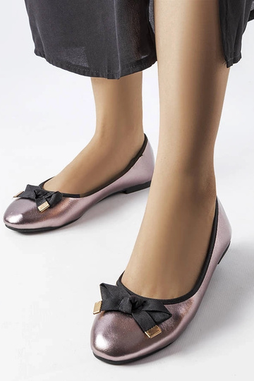 Silber Metallic Ballerinas...