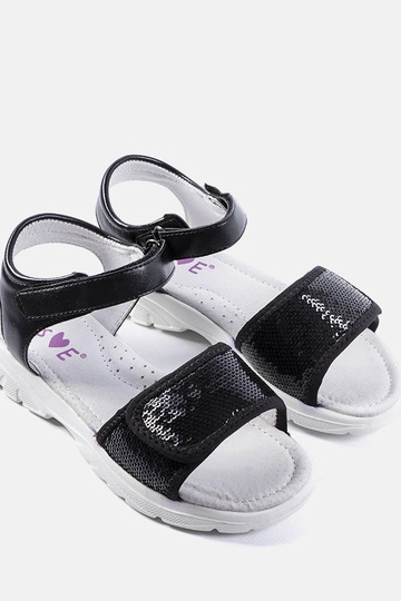 Schwarze Kindersandalen Grenier 2