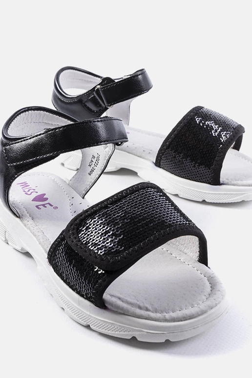 Schwarze Kindersandalen Grenier Schwarze Kindersandalen Grenier