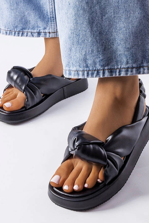 Schwarze Clarice-Wedges