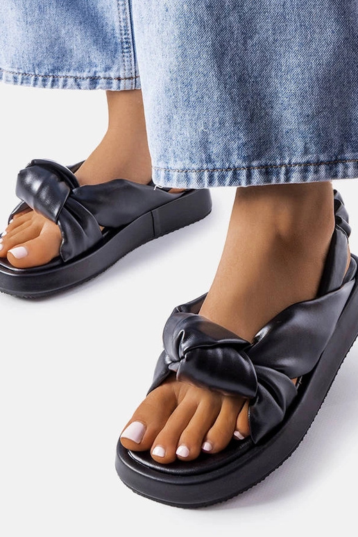 Schwarze Clarice-Wedges