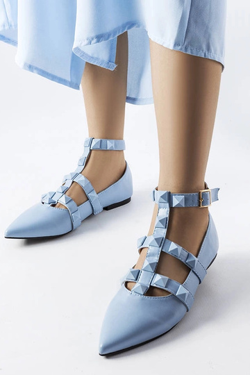 Blaue Ballerinas mit...