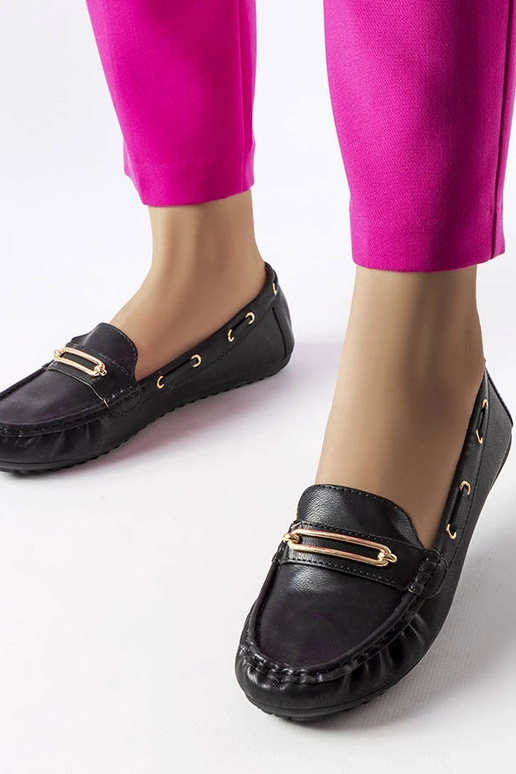 Schwarze Loafer mit...