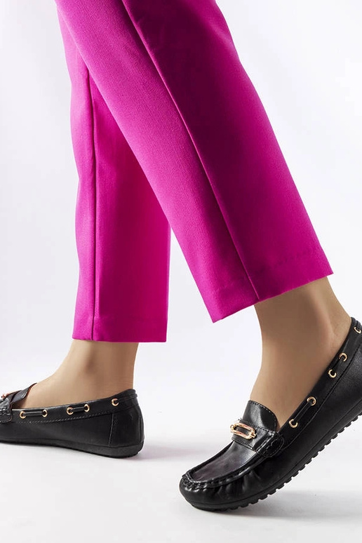 Schwarze Loafer mit...