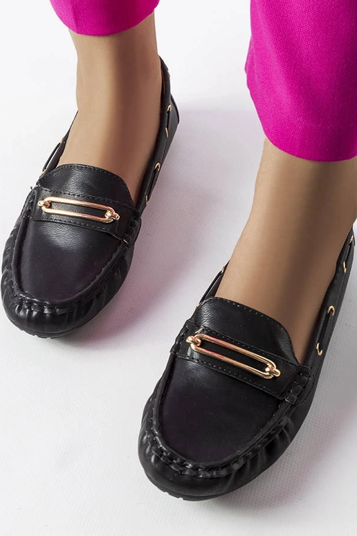 Schwarze Loafer mit...