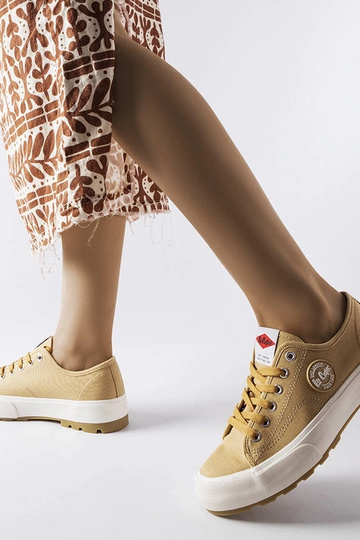 Beigefarbene Lee Cooper Sneakers LCW-23-44-1655L 2