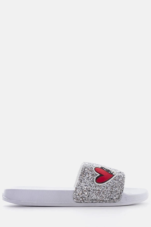 Boncoeur graue Glitzer-Flip-Flops für... Boncoeur graue Glitzer-Flip-Flops für...