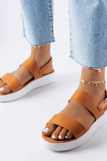 Braune Plateausandalen „Isaac“ 2