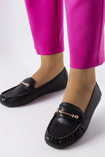Schwarze Sorel-Loafer mit...
