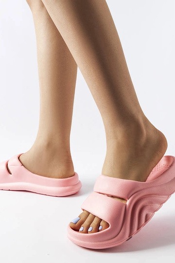 Rosa Flip-Flops aus Gummi „Geneve“ 2