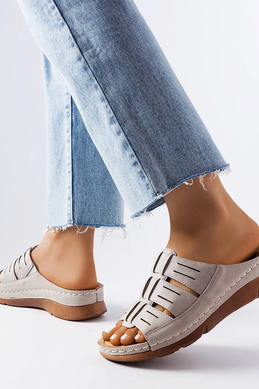 Graue Jersey-Wedges Graue Jersey-Wedges