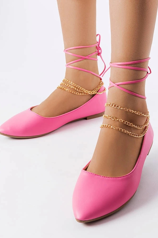 Rosa Ballerinas mit Zierschließe Donat Rosa Ballerinas mit Zierschließe Donat