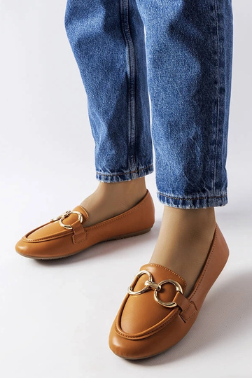 Braune Couturier Mokassins für Damen
